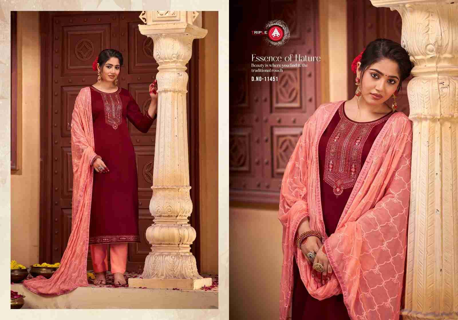 Noopur By Triple AAA 11451 To 11456 Series Beautiful Pakistani Suits Colorful Stylish Fancy Casual Wear & Ethnic Wear Pure Jam Cotton Dresses At Wholesale Price