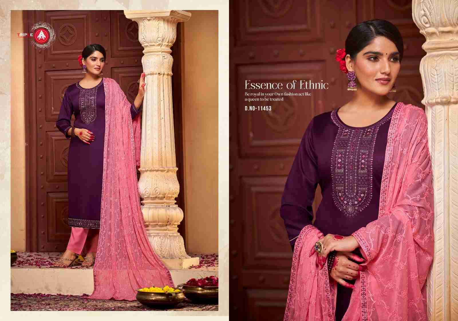Noopur By Triple AAA 11451 To 11456 Series Beautiful Pakistani Suits Colorful Stylish Fancy Casual Wear & Ethnic Wear Pure Jam Cotton Dresses At Wholesale Price
