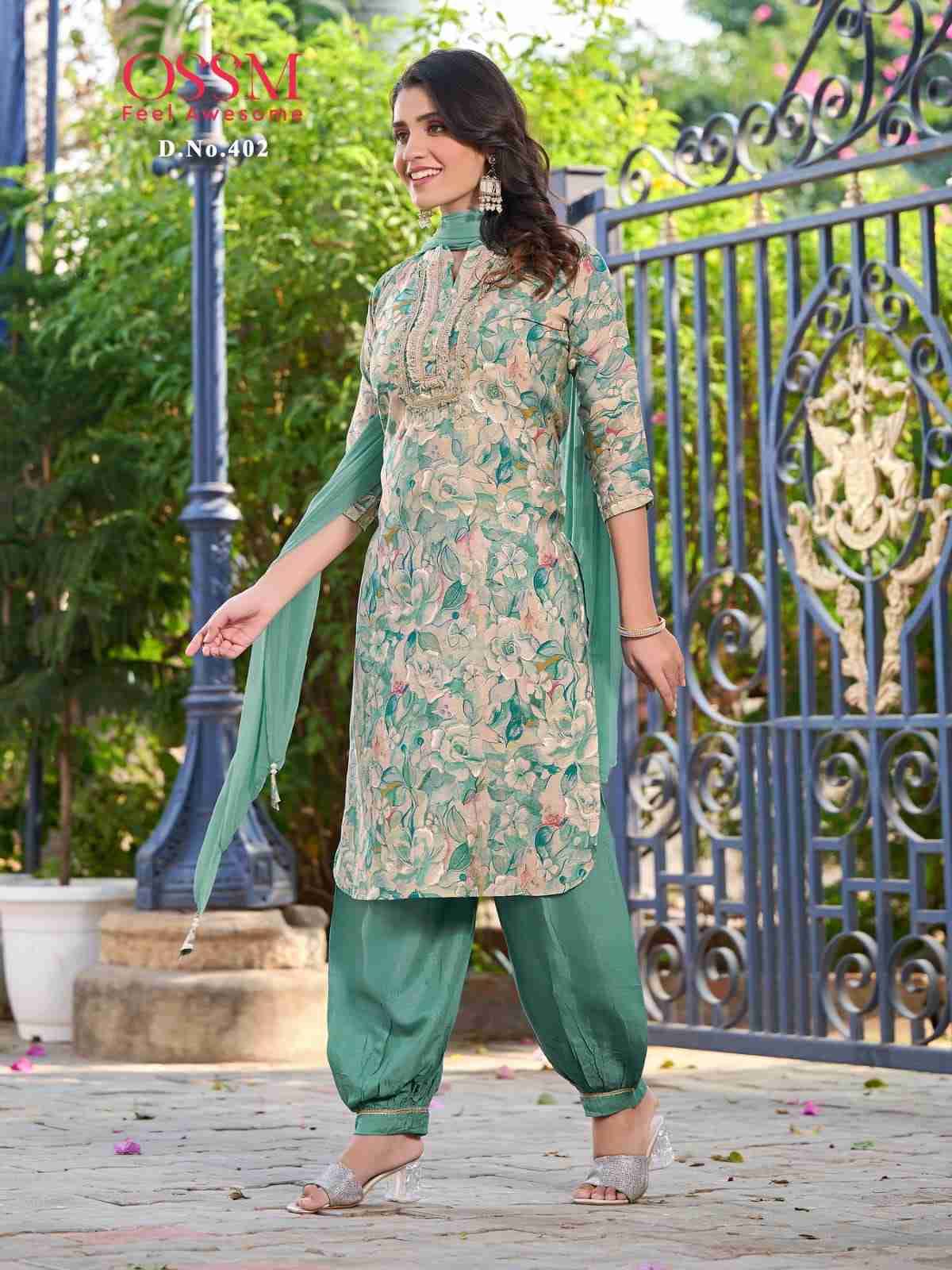 Afghani Vol-4 By Ossm 401 To 406 Series Designer Festive Suits Beautiful Stylish Fancy Colorful Party Wear & Occasional Wear Modal Chanderi Dresses At Wholesale Price
