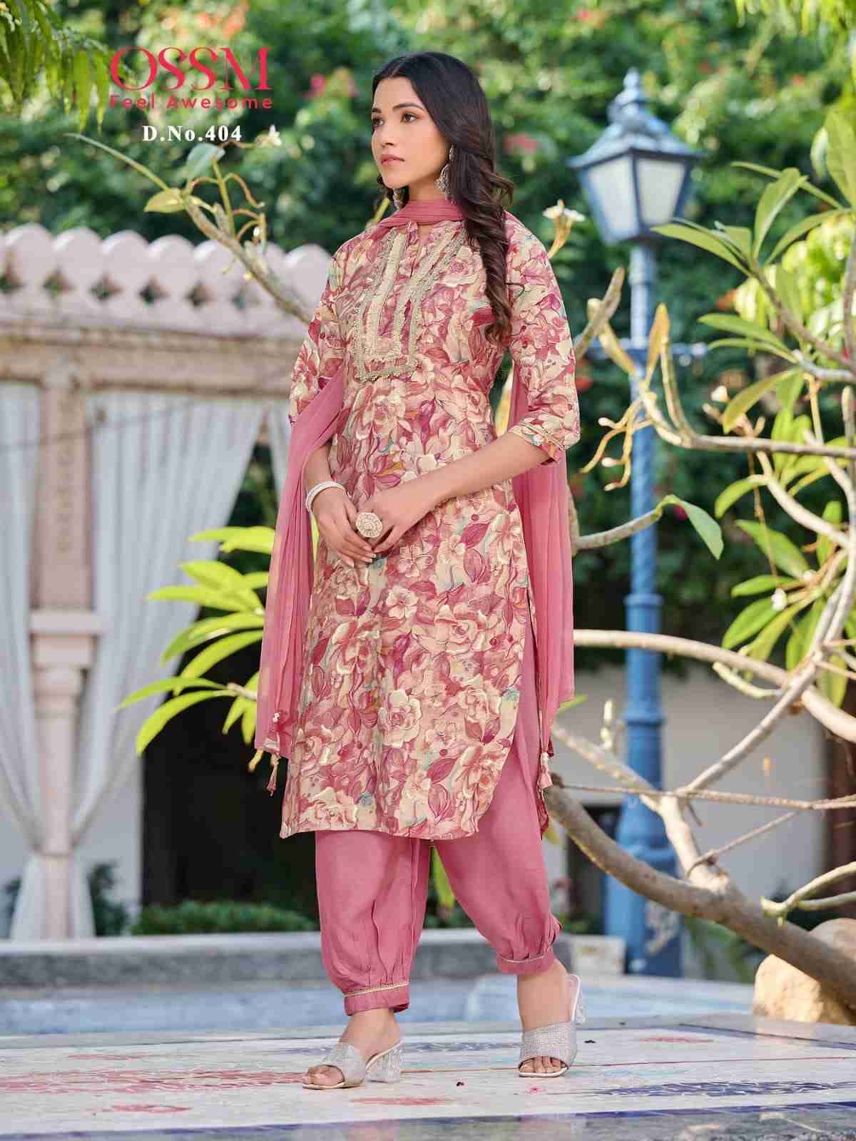 Afghani Vol-4 By Ossm 401 To 406 Series Designer Festive Suits Beautiful Stylish Fancy Colorful Party Wear & Occasional Wear Modal Chanderi Dresses At Wholesale Price