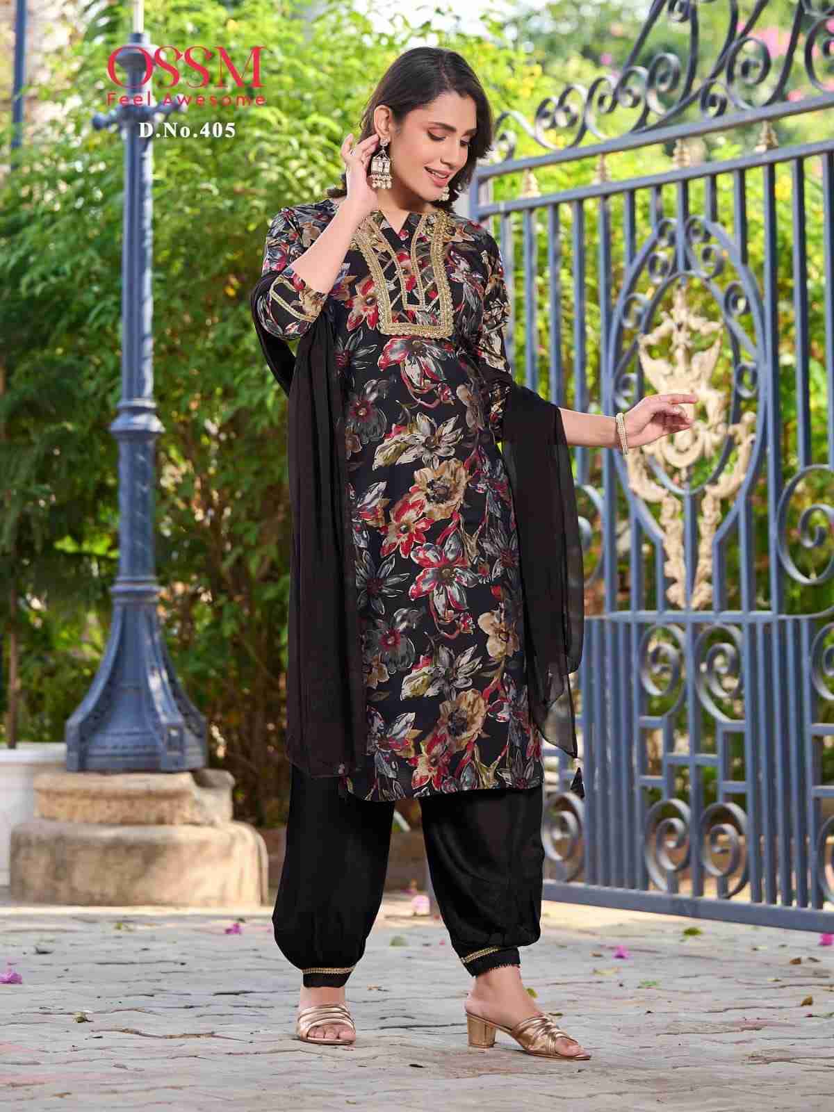 Afghani Vol-4 By Ossm 401 To 406 Series Designer Festive Suits Beautiful Stylish Fancy Colorful Party Wear & Occasional Wear Modal Chanderi Dresses At Wholesale Price