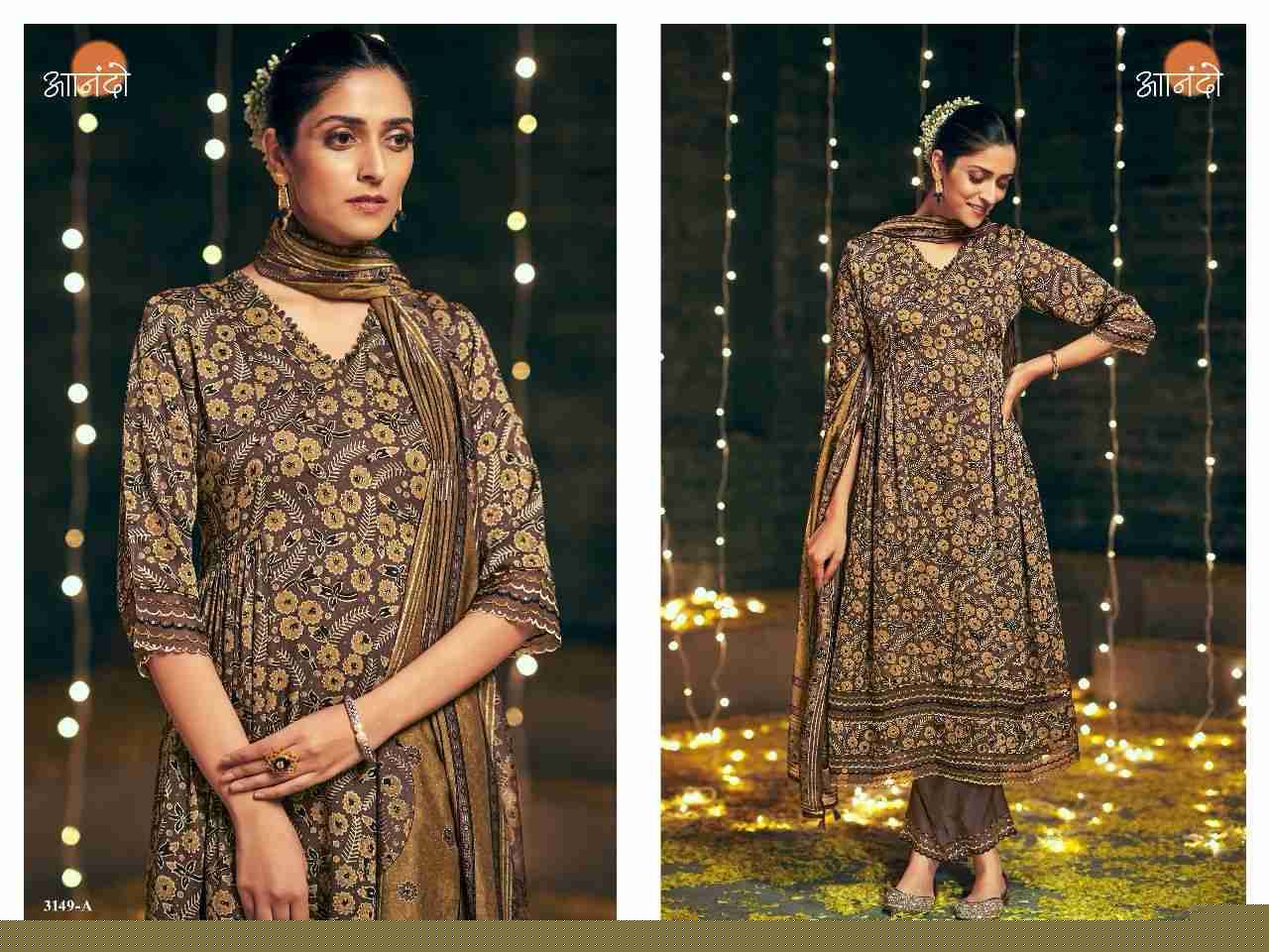 Norin-3149 By Anando 3149-A To 3149-B Series Designer Pakistani Suits Beautiful Stylish Fancy Colorful Party Wear & Occasional Wear Pure Modal Silk Dresses At Wholesale Price