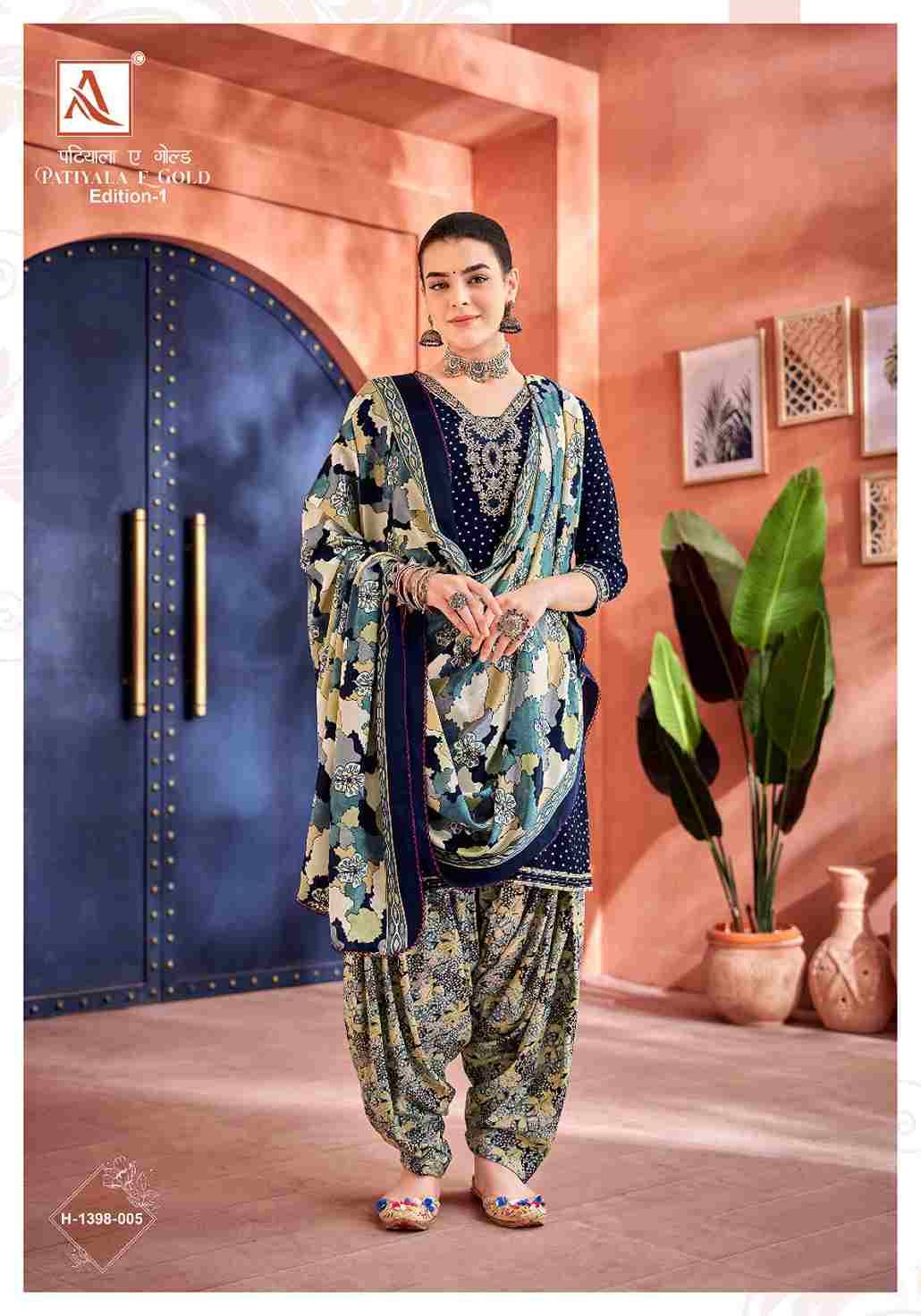 Patiala E Gold By Alok Suit 1398-001 To 1398-008 Series Beautiful Patiala Suits Colorful Stylish Fancy Casual Wear & Ethnic Wear Pure Viscose Rayon Dresses At Wholesale Price