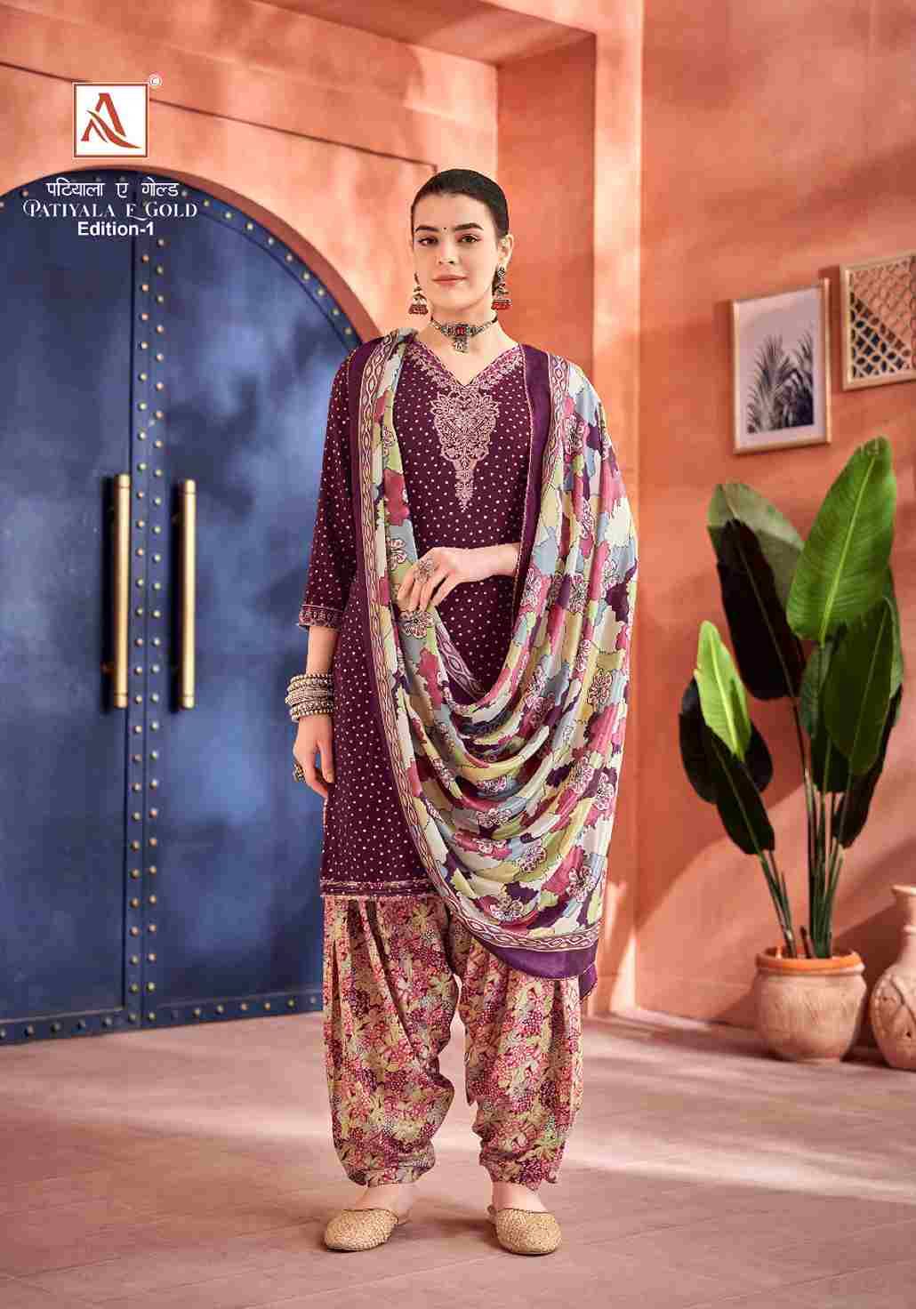 Patiala E Gold By Alok Suit 1398-001 To 1398-008 Series Beautiful Patiala Suits Colorful Stylish Fancy Casual Wear & Ethnic Wear Pure Viscose Rayon Dresses At Wholesale Price