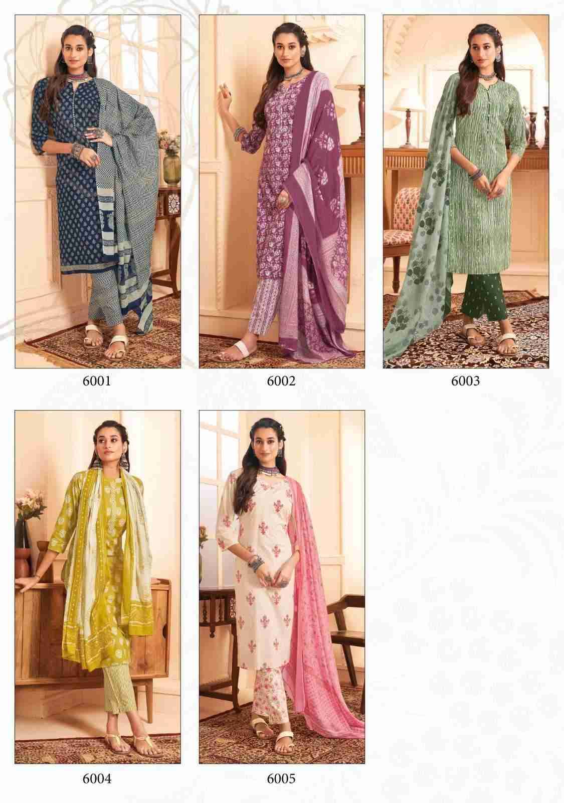 Preyasi Vol-6 By Suryajyoti 6001 To 6010 Series Beautiful Festive Suits Colorful Stylish Fancy Casual Wear & Ethnic Wear Cambric Cotton Dresses At Wholesale Price