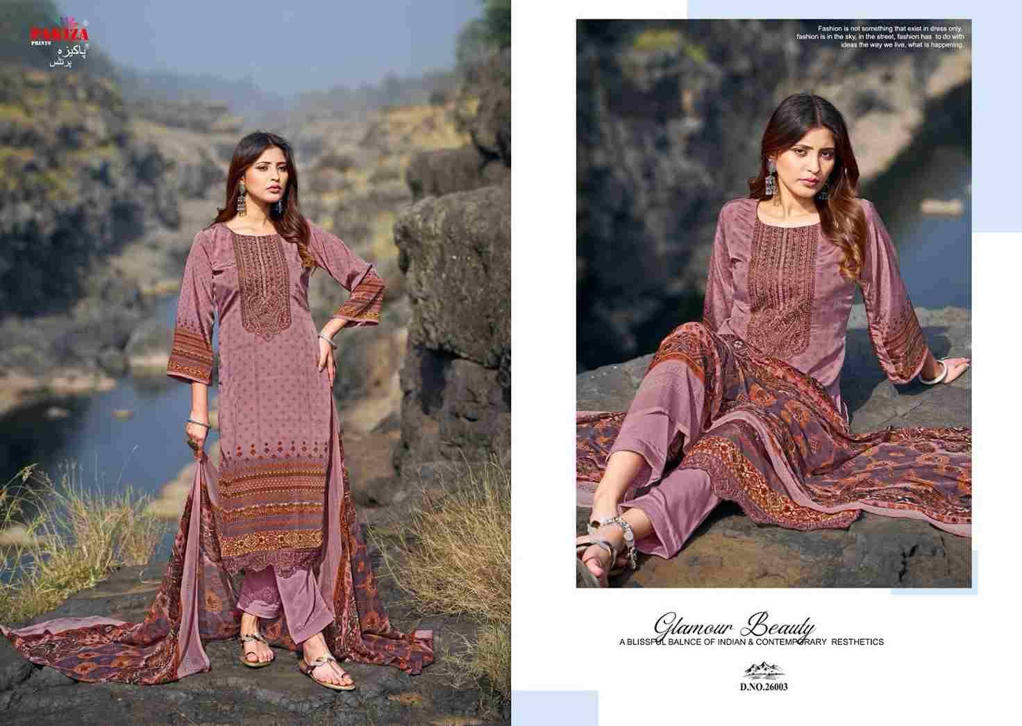Gulnaz Vol-26 By Pakiza Prints 26001 To 26010 Series Beautiful Festive Suits Stylish Fancy Colorful Casual Wear & Ethnic Wear Royal Crepe Print Dresses At Wholesale Price