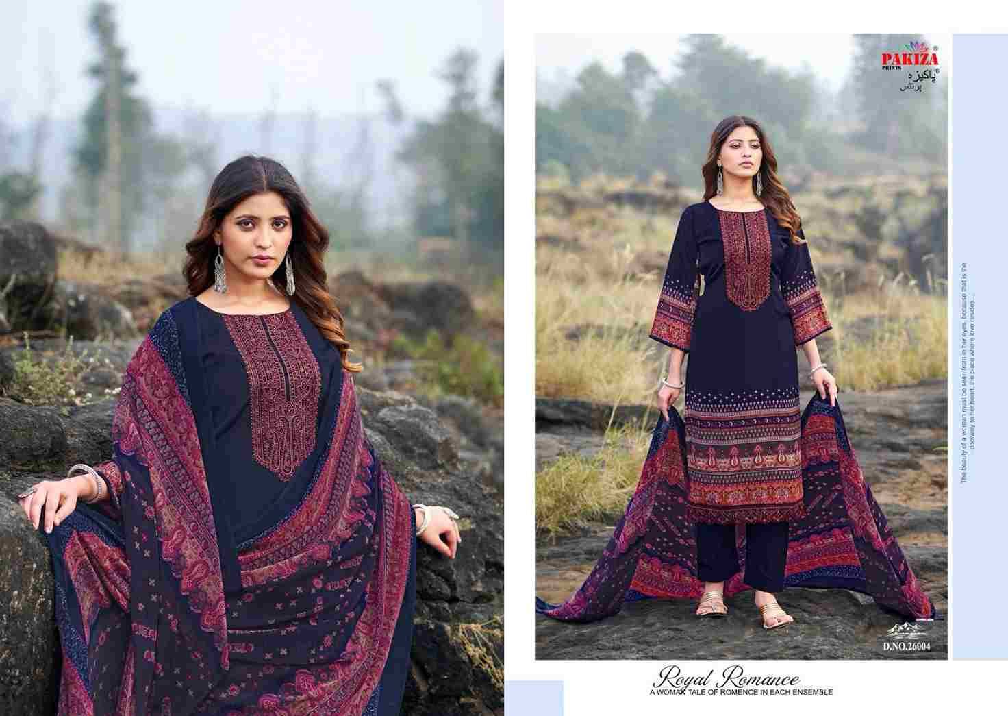 Gulnaz Vol-26 By Pakiza Prints 26001 To 26010 Series Beautiful Festive Suits Stylish Fancy Colorful Casual Wear & Ethnic Wear Royal Crepe Print Dresses At Wholesale Price