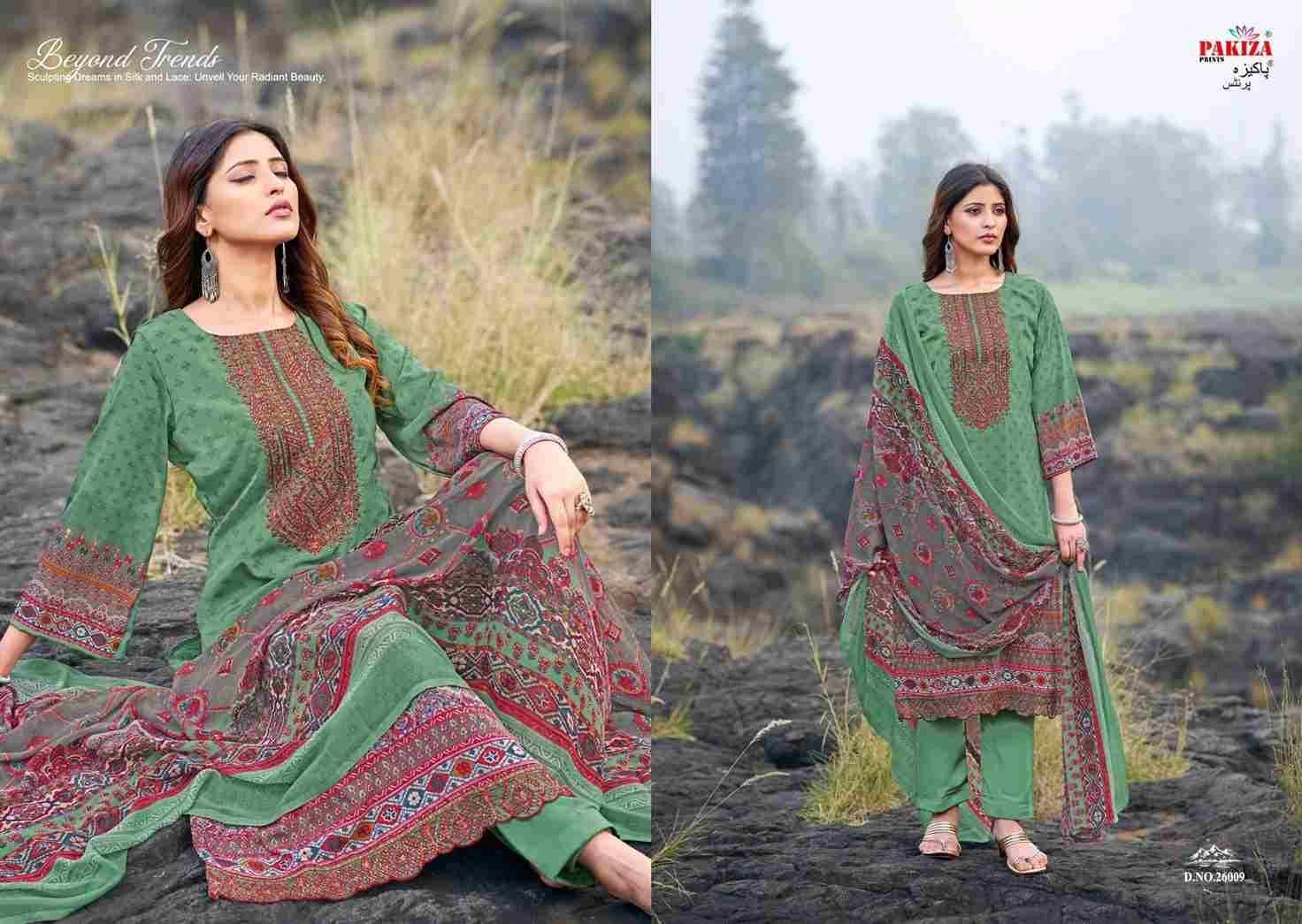 Gulnaz Vol-26 By Pakiza Prints 26001 To 26010 Series Beautiful Festive Suits Stylish Fancy Colorful Casual Wear & Ethnic Wear Royal Crepe Print Dresses At Wholesale Price