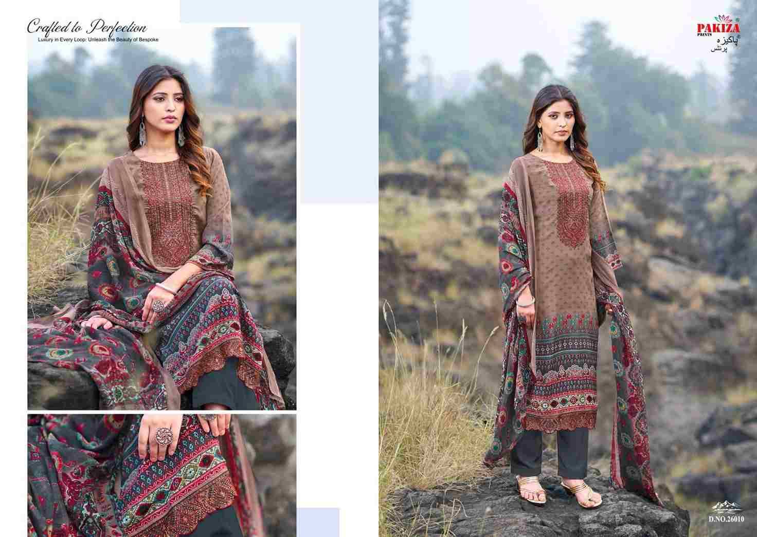 Gulnaz Vol-26 By Pakiza Prints 26001 To 26010 Series Beautiful Festive Suits Stylish Fancy Colorful Casual Wear & Ethnic Wear Royal Crepe Print Dresses At Wholesale Price