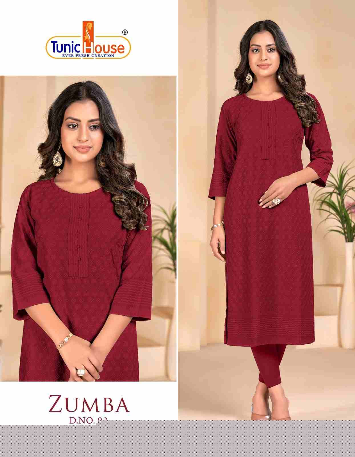 Zumba By Tunic House 01 To 15 Series Designer Stylish Fancy Colorful Beautiful Party Wear & Ethnic Wear Collection Viscose Rayon Kurtis At Wholesale Price