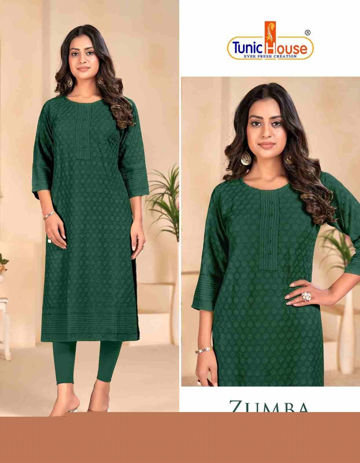 Zumba By Tunic House 01 To 15 Series Designer Stylish Fancy Colorful Beautiful Party Wear & Ethnic Wear Collection Viscose Rayon Kurtis At Wholesale Price