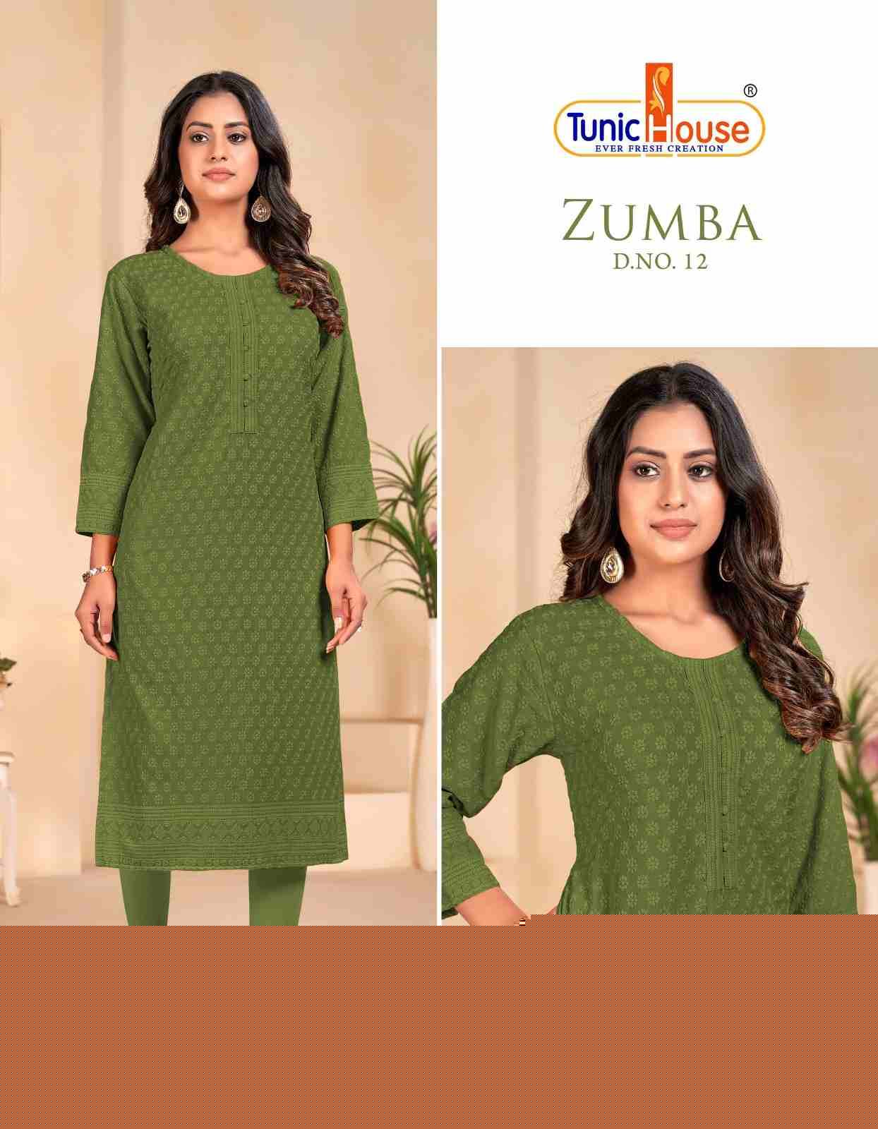 Zumba By Tunic House 01 To 15 Series Designer Stylish Fancy Colorful Beautiful Party Wear & Ethnic Wear Collection Viscose Rayon Kurtis At Wholesale Price