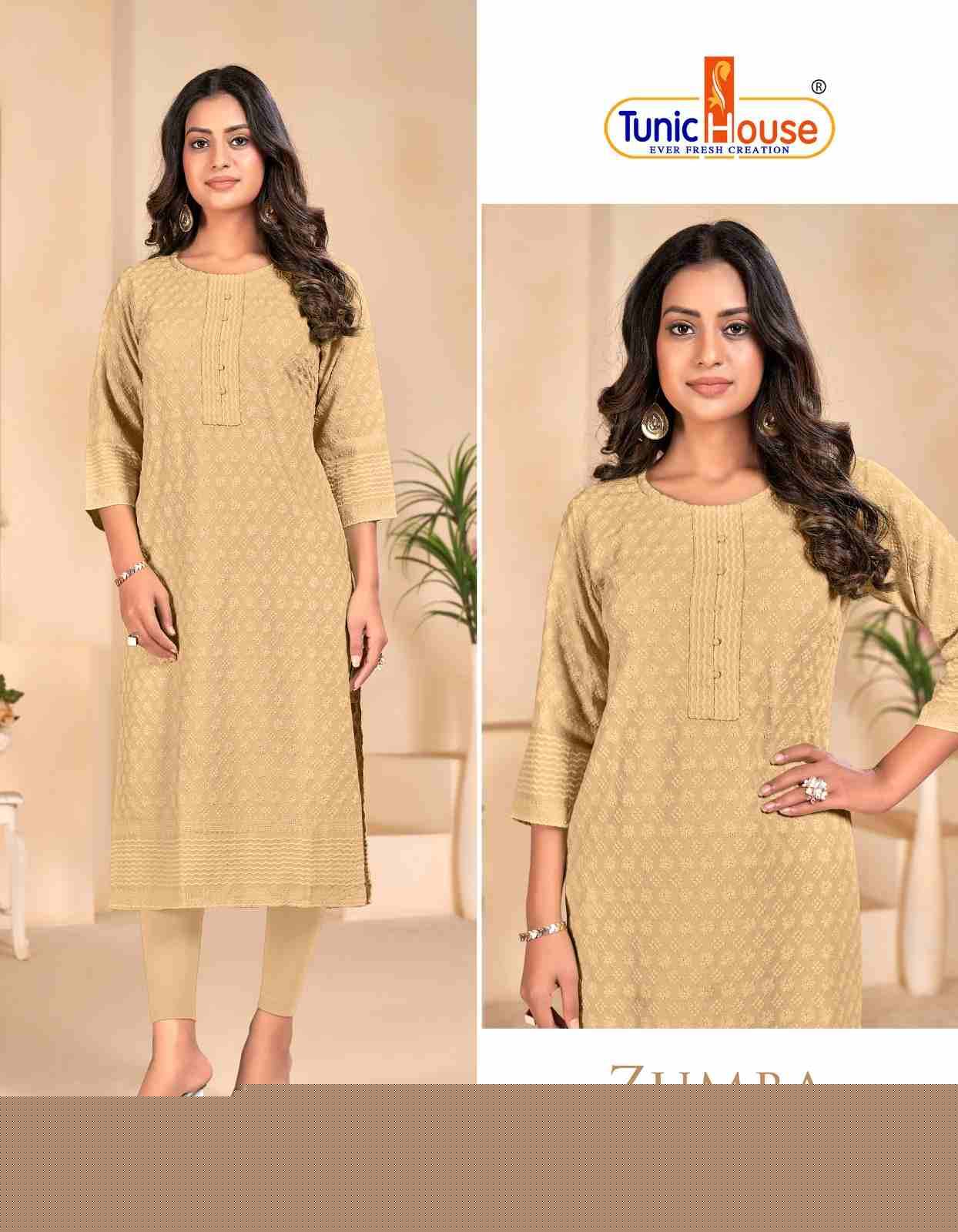 Zumba By Tunic House 01 To 15 Series Designer Stylish Fancy Colorful Beautiful Party Wear & Ethnic Wear Collection Viscose Rayon Kurtis At Wholesale Price