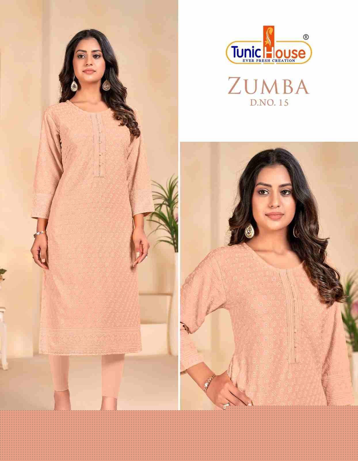Zumba By Tunic House 01 To 15 Series Designer Stylish Fancy Colorful Beautiful Party Wear & Ethnic Wear Collection Viscose Rayon Kurtis At Wholesale Price