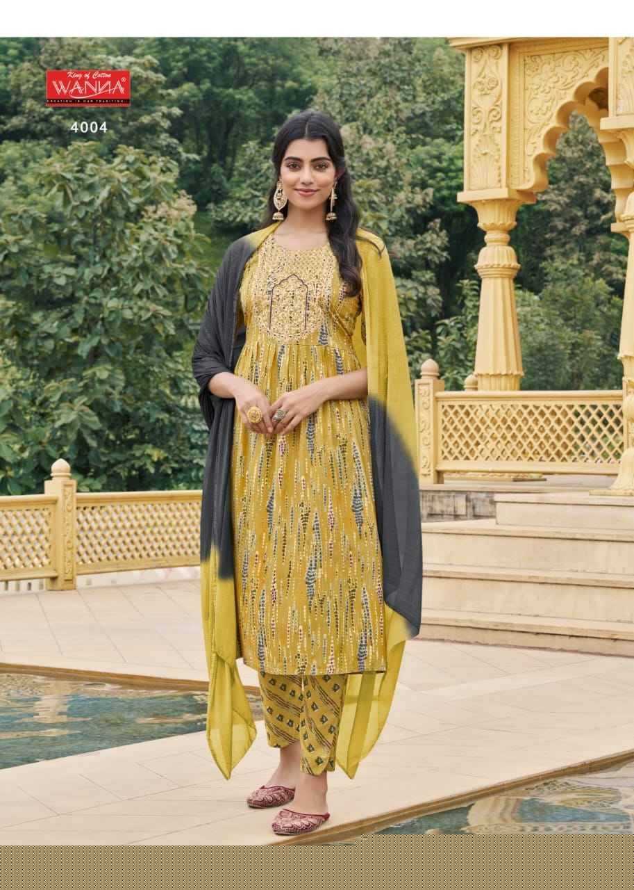 Kavya Vol-2 By Wanna 4001 To 4005 Series Beautiful Festive Suits Colorful Stylish Fancy Casual Wear & Ethnic Wear Rayon Print Dresses At Wholesale Price