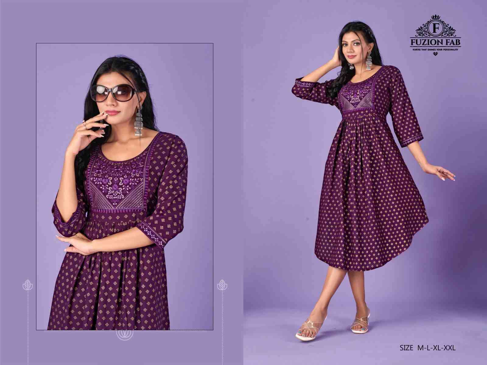 Coconut Vol-1 By Fuzion Hub 01 To 06 Series Designer Stylish Fancy Colorful Beautiful Party Wear & Ethnic Wear Collection Rayon Foil Kurtis At Wholesale Price