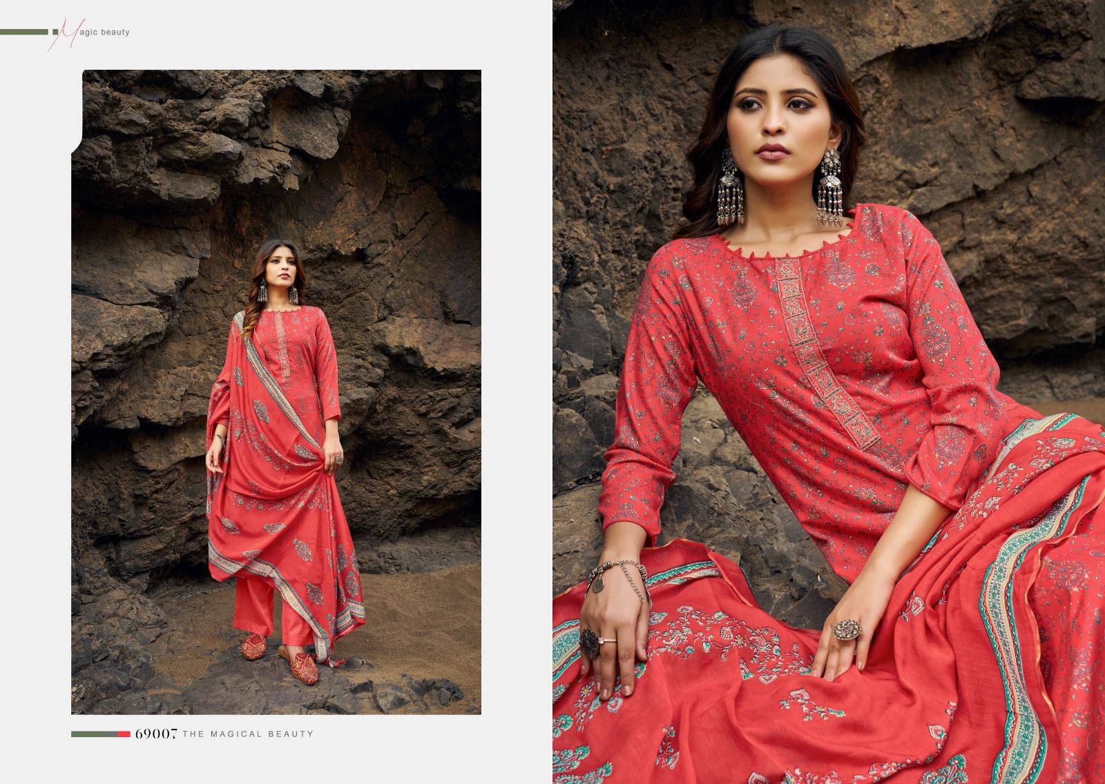 Parina By Siyoni 69001 To 69008 Series Beautiful Festive Suits Colorful Stylish Fancy Casual Wear & Ethnic Wear Pure Cotton Silk Digital Prnt Dresses At Wholesale Price