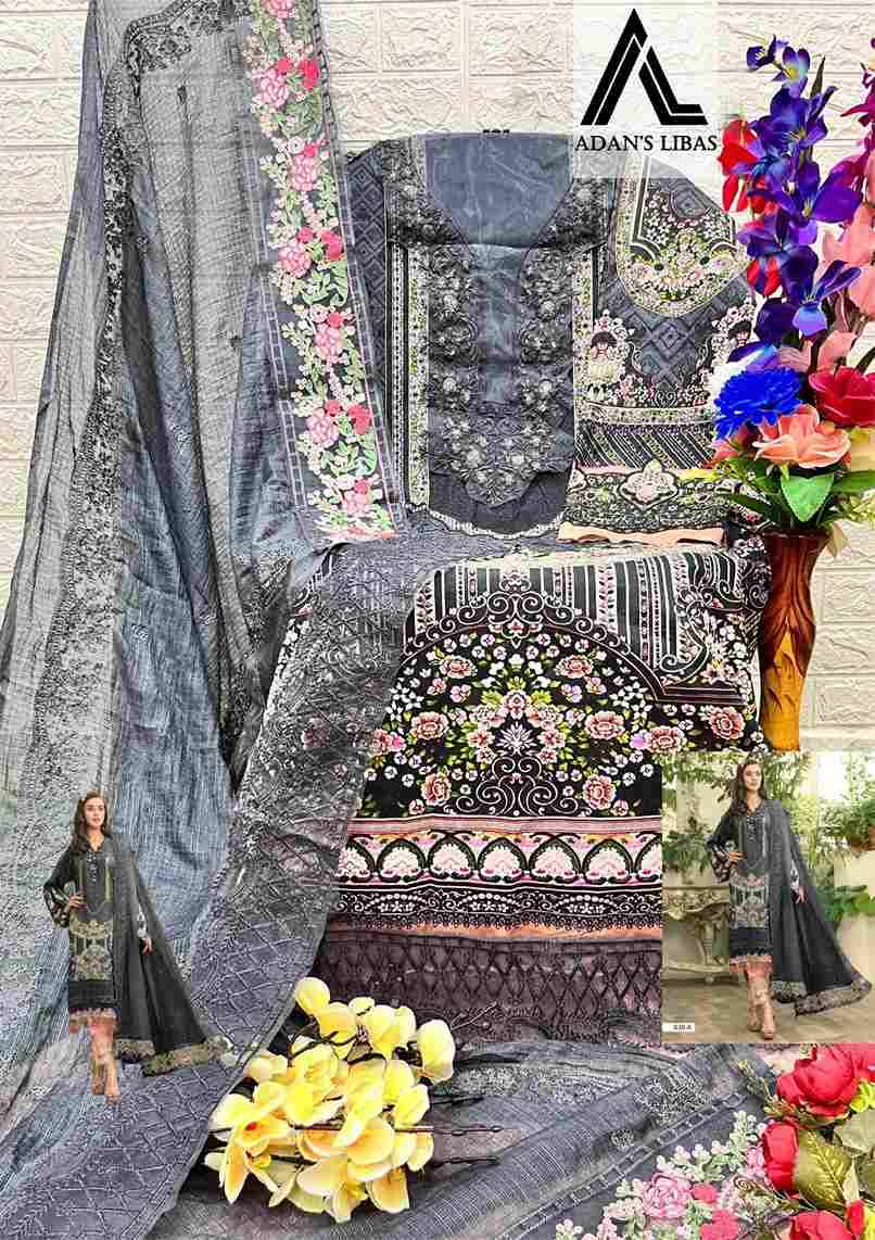 Maria-030 Colours By Adans Libas 030-A To 030-C Series Beautiful Pakistani Suits Colorful Stylish Fancy Casual Wear & Ethnic Wear Pure Cotton Print With Embroidered Dresses At Wholesale Price