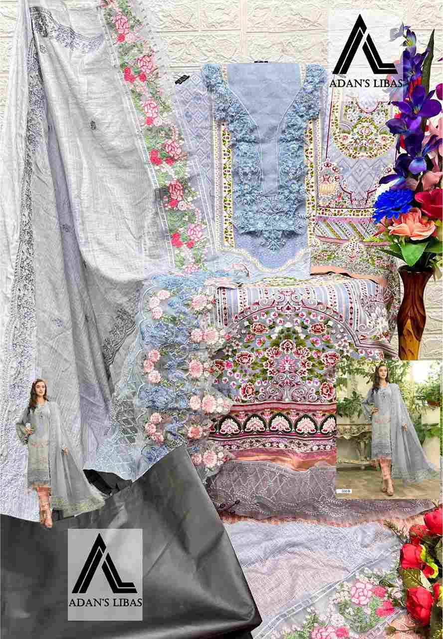 Maria-030 Colours By Adans Libas 030-A To 030-C Series Beautiful Pakistani Suits Colorful Stylish Fancy Casual Wear & Ethnic Wear Pure Cotton Print With Embroidered Dresses At Wholesale Price