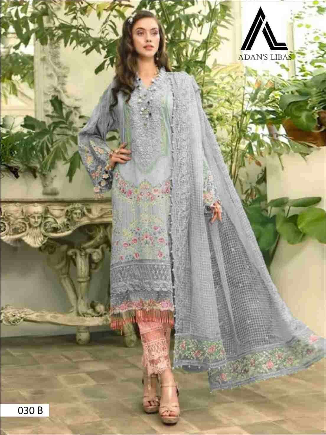 Maria-030 Colours By Adans Libas 030-A To 030-C Series Beautiful Pakistani Suits Colorful Stylish Fancy Casual Wear & Ethnic Wear Pure Cotton Print With Embroidered Dresses At Wholesale Price