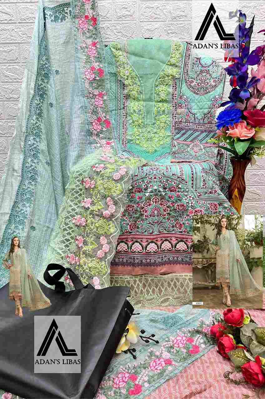 Maria-030 Colours By Adans Libas 030-A To 030-C Series Beautiful Pakistani Suits Colorful Stylish Fancy Casual Wear & Ethnic Wear Pure Cotton Print With Embroidered Dresses At Wholesale Price