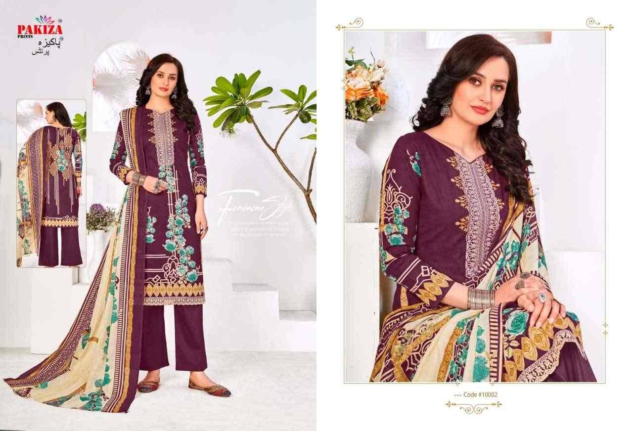 Volume Vol-10 By Pakiza Prints 10001 To 10010 Series Beautiful Festive Suits Colorful Stylish Fancy Casual Wear & Ethnic Wear Lawn Cotton Print Dresses At Wholesale Price