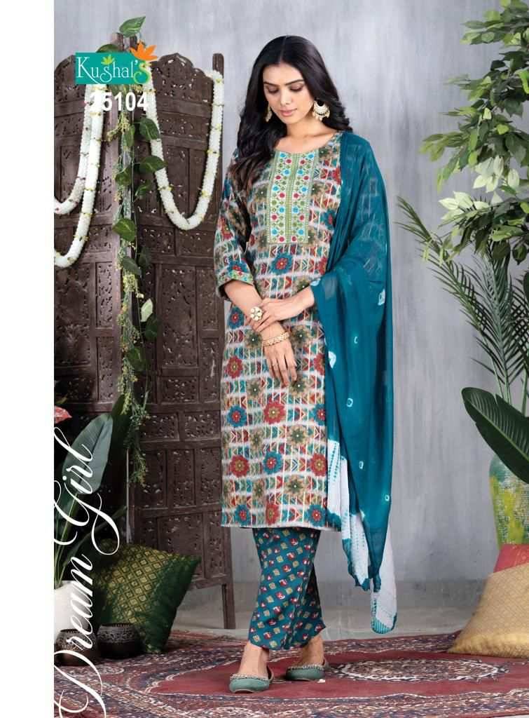 Dream Girl By Kushals 25101 To 25110 Series Beautiful Suits Colorful Stylish Fancy Casual Wear & Ethnic Wear Capsule Print Dresses At Wholesale Price