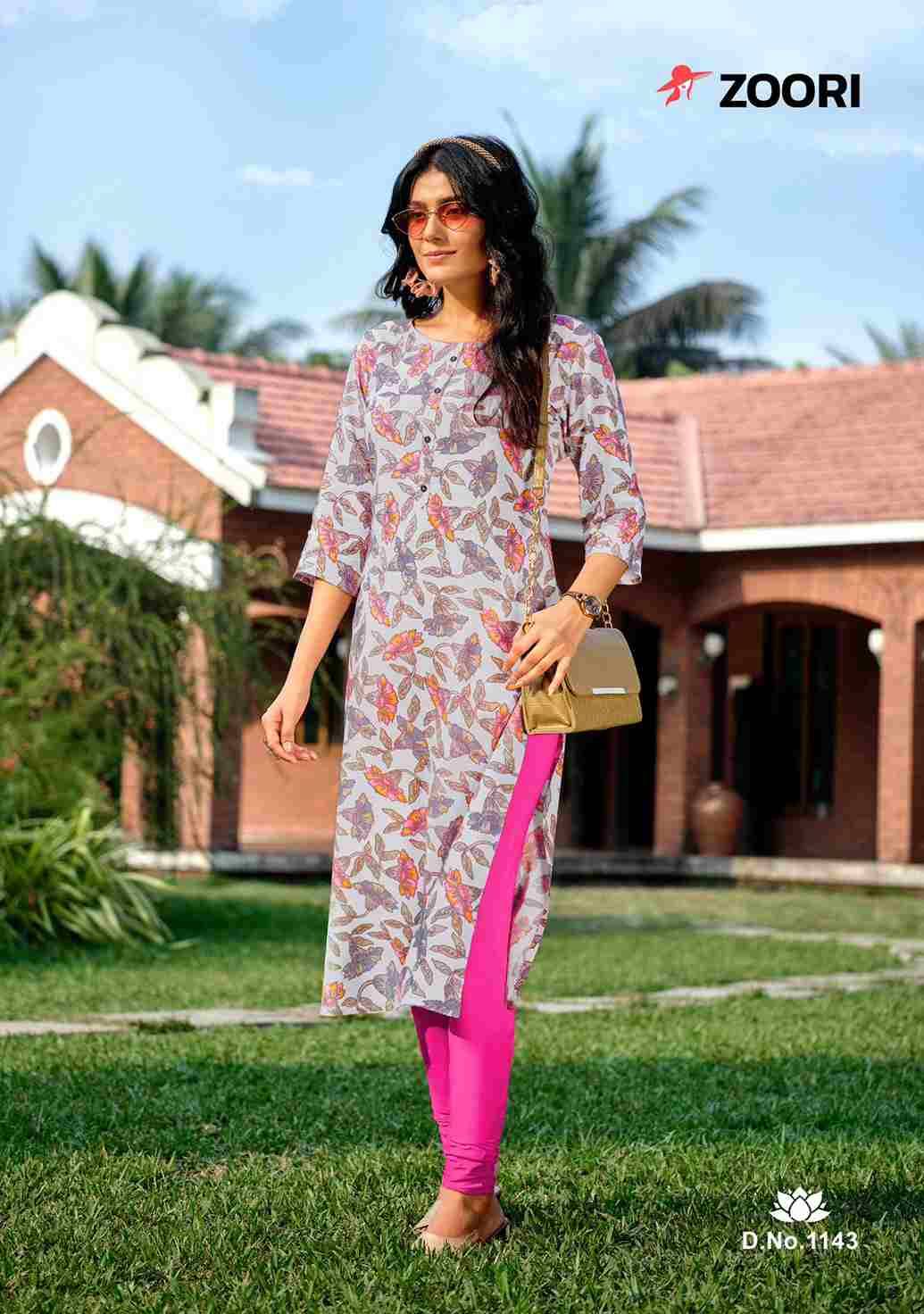 Akshara Vol-24 By Zoori 1140 To 1145 Series Designer Stylish Fancy Colorful Beautiful Party Wear & Ethnic Wear Collection Rayon Print Kurtis At Wholesale Price