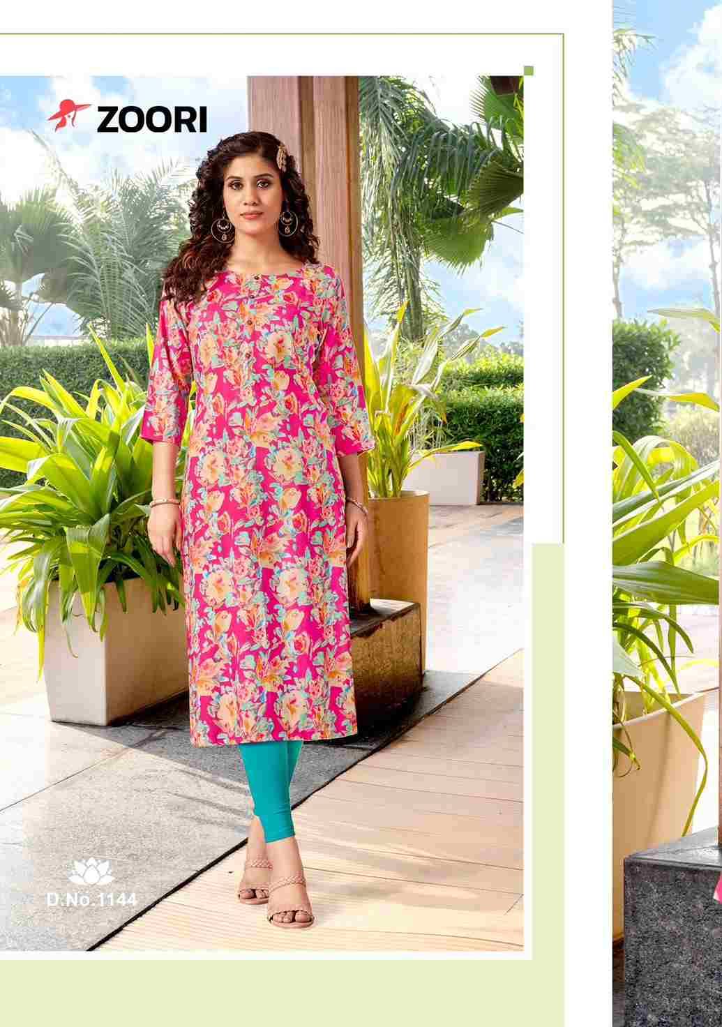 Akshara Vol-24 By Zoori 1140 To 1145 Series Designer Stylish Fancy Colorful Beautiful Party Wear & Ethnic Wear Collection Rayon Print Kurtis At Wholesale Price