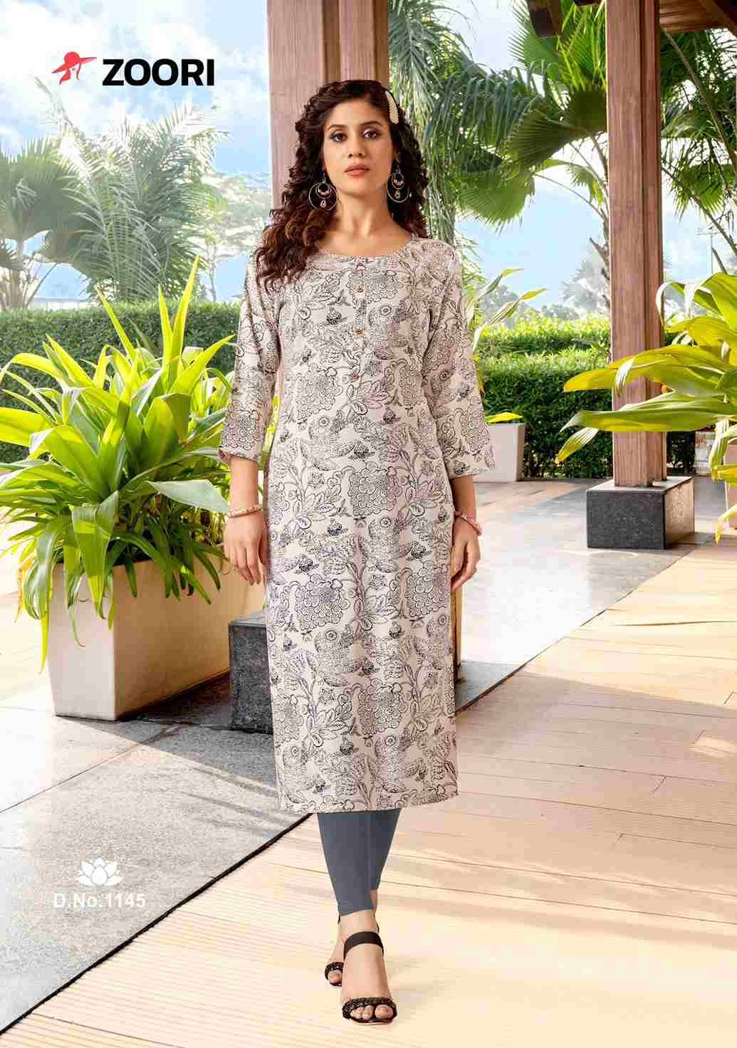 Akshara Vol-24 By Zoori 1140 To 1145 Series Designer Stylish Fancy Colorful Beautiful Party Wear & Ethnic Wear Collection Rayon Print Kurtis At Wholesale Price