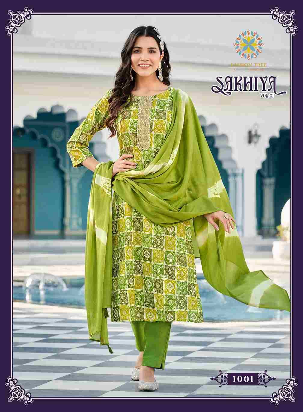 Sakhiya Vol-1 By Passion Tree 1001 To 1008 Series Beautiful Stylish Festive Suits Fancy Colorful Casual Wear & Ethnic Wear & Ready To Wear Rayon Print Dresses At Wholesale Price