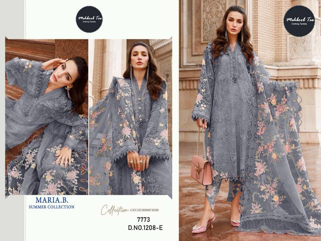 Maria.B. Summer Collection By Mehboob Tex Beautiful Stylish Pakistani Suits Fancy Colorful Casual Wear & Ethnic Wear & Ready To Wear Organza With Embroidery Dresses At Wholesale Price