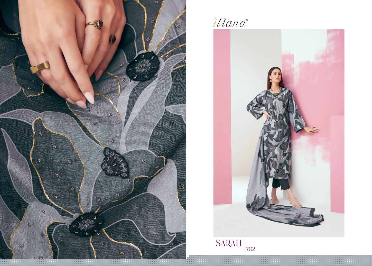 Sarah By Itrana Designer Festive Suits Beautiful Stylish Fancy Colorful Party Wear & Occasional Wear Muslin Silk Dresses At Wholesale Price