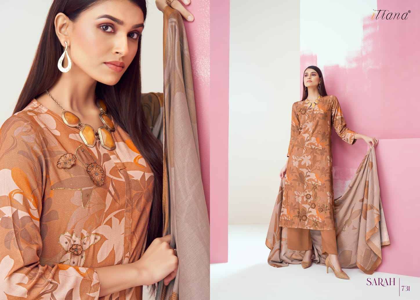 Sarah By Itrana Designer Festive Suits Beautiful Stylish Fancy Colorful Party Wear & Occasional Wear Muslin Silk Dresses At Wholesale Price