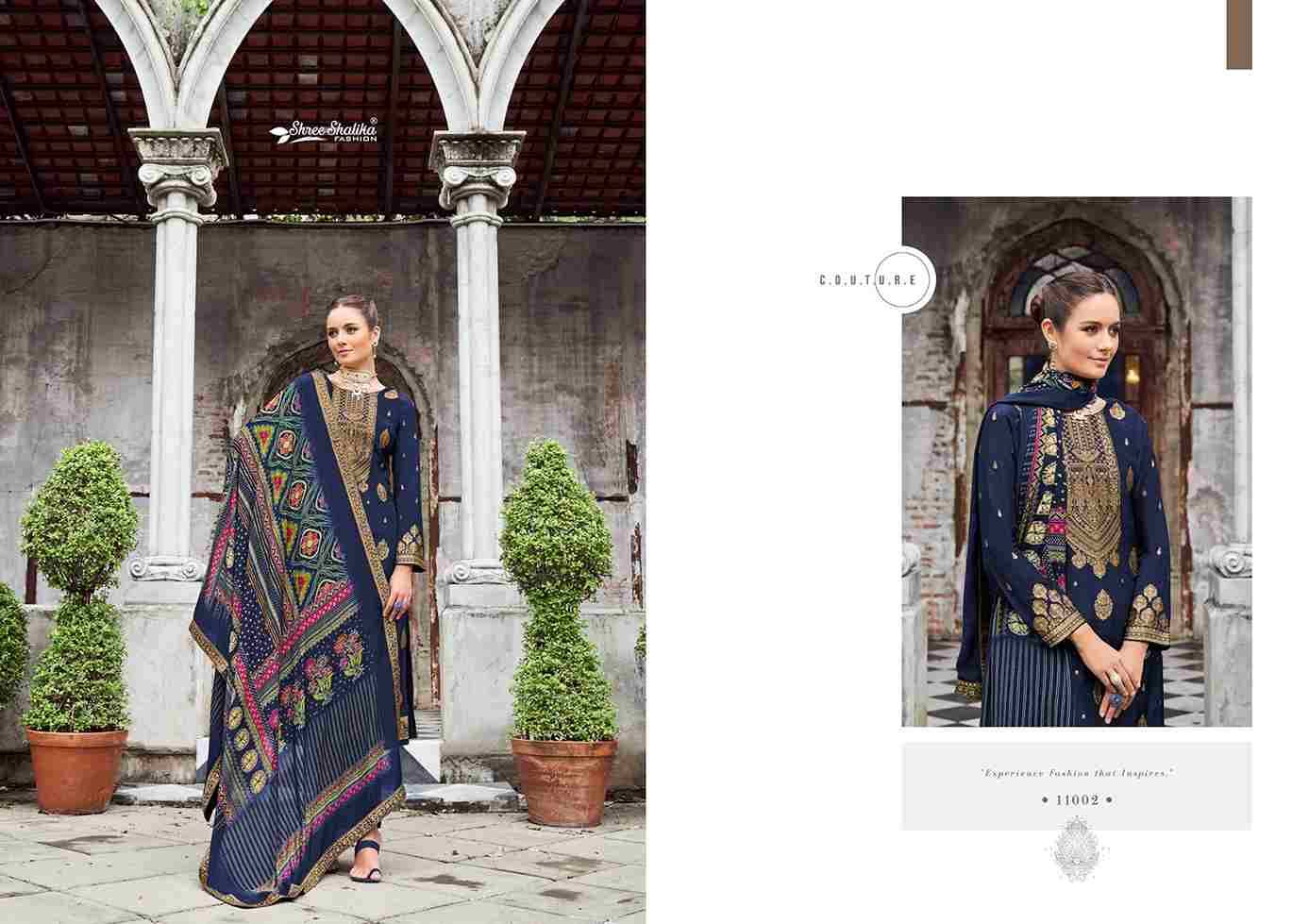 Mandakini Vol-12 By Shree Shalika Fashion 11001 To 11008 Series Beautiful Festive Suits Colorful Stylish Fancy Casual Wear & Ethnic Wear Prue Viscose Dola Jacquard Dresses At Wholesale Price