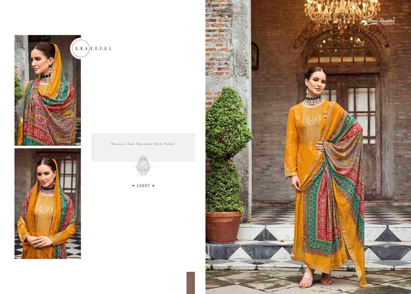 Mandakini Vol-12 By Shree Shalika Fashion 11001 To 11008 Series Beautiful Festive Suits Colorful Stylish Fancy Casual Wear & Ethnic Wear Prue Viscose Dola Jacquard Dresses At Wholesale Price