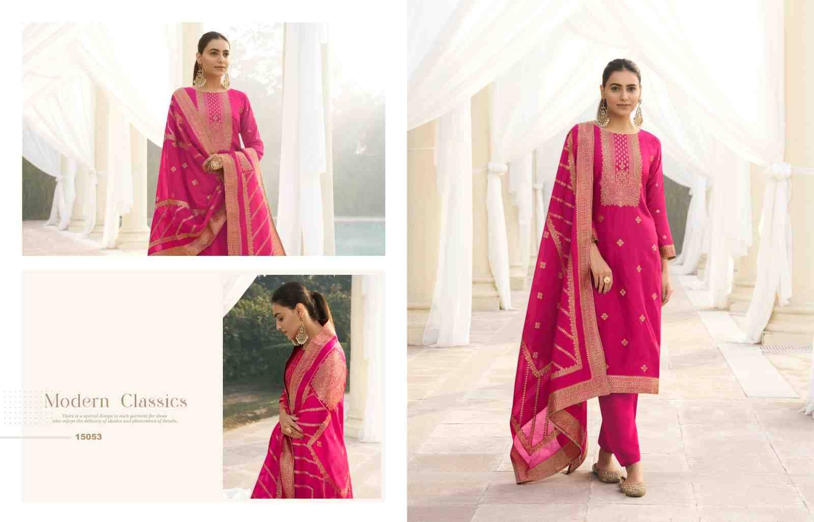 Olive Vol-2 By Zisa 15051 To 15054 Series Beautiful Festive Suits Colorful Stylish Fancy Casual Wear & Ethnic Wear Pure Tabby Silk Dresses At Wholesale Price