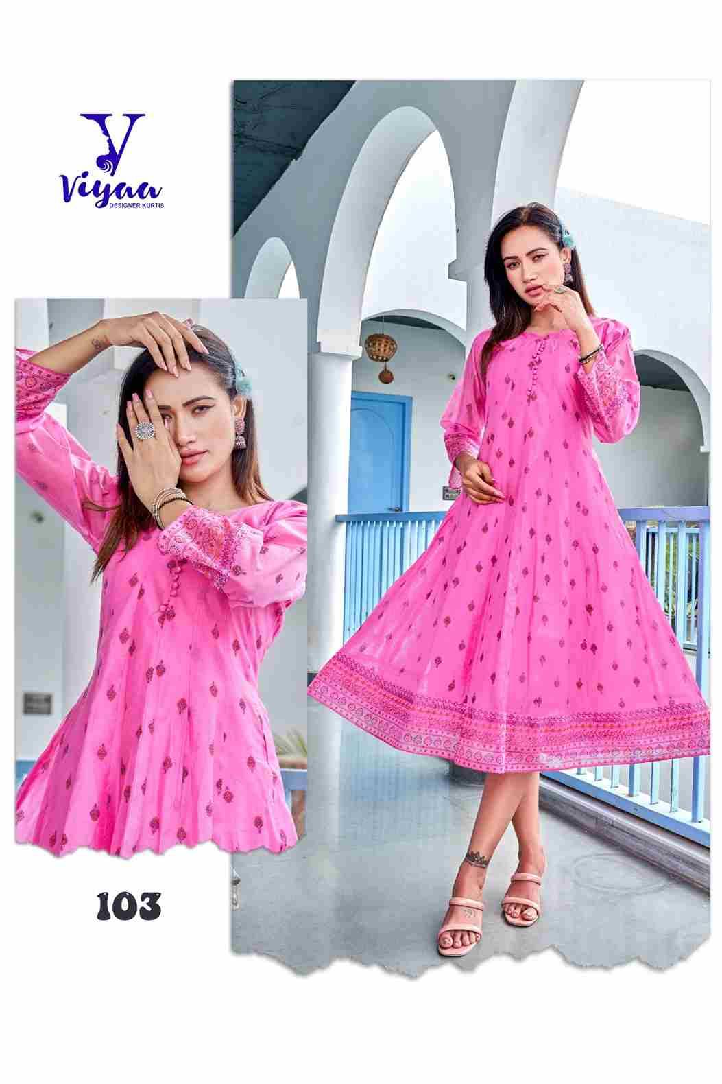 Star Girl By Viyaa Designer 101 To 108 Series Beautiful Stylish Fancy Colorful Casual Wear & Ethnic Wear Pure Modal Chanderi Gowns At Wholesale Price