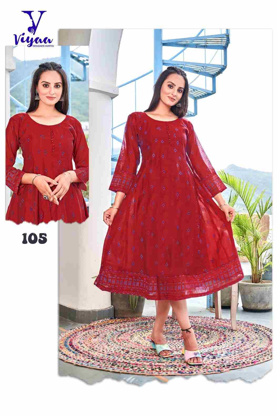 Star Girl By Viyaa Designer 101 To 108 Series Beautiful Stylish Fancy Colorful Casual Wear & Ethnic Wear Pure Modal Chanderi Gowns At Wholesale Price