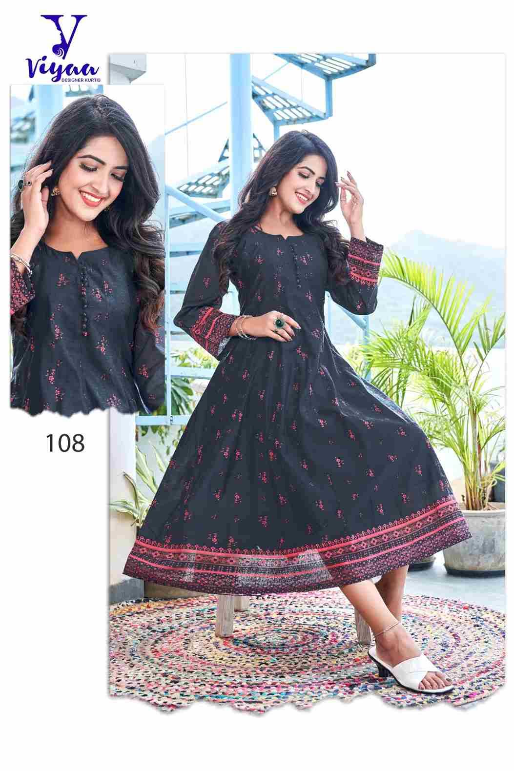 Star Girl By Viyaa Designer 101 To 108 Series Beautiful Stylish Fancy Colorful Casual Wear & Ethnic Wear Pure Modal Chanderi Gowns At Wholesale Price