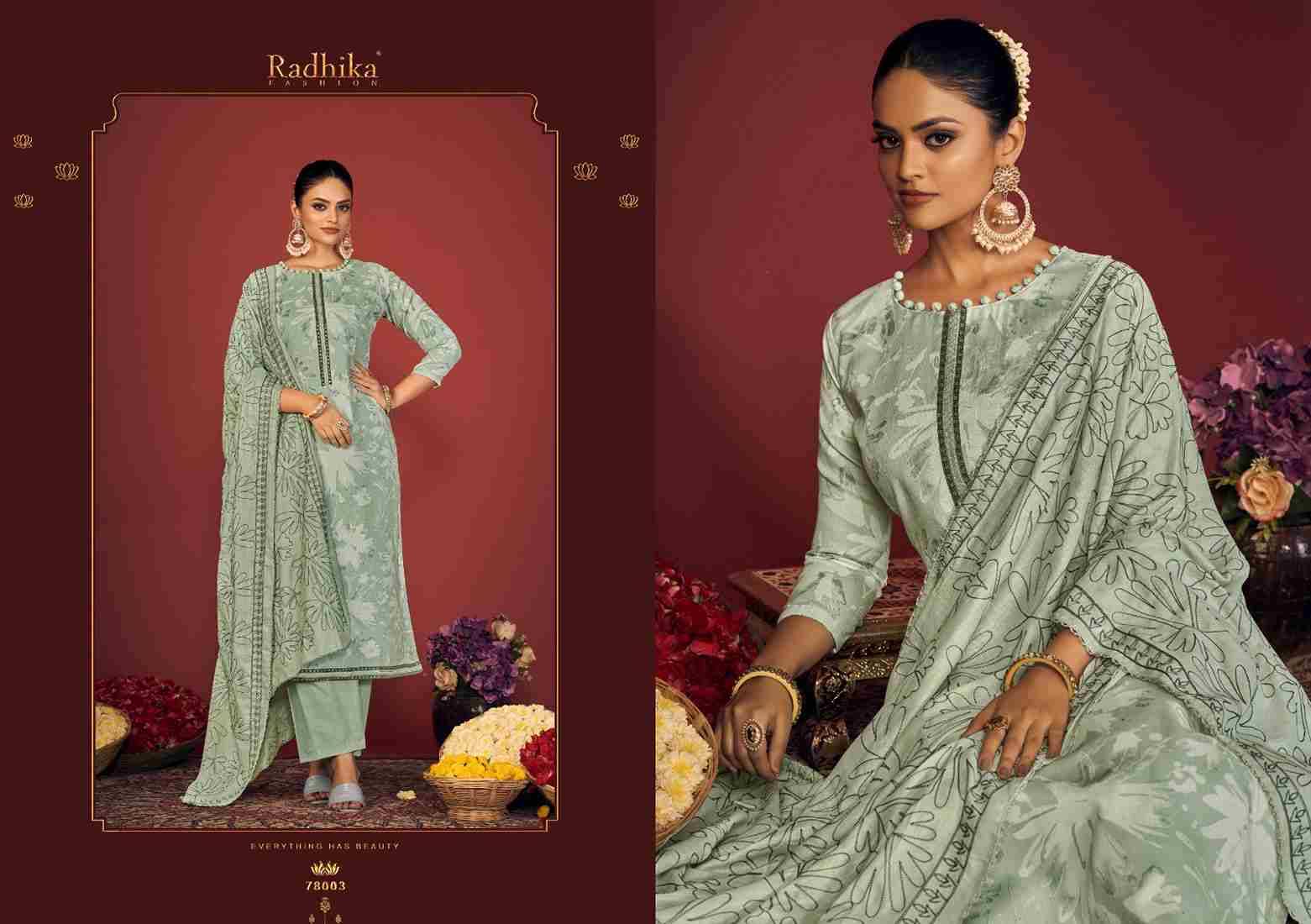 Blossom Vol-14 By Radhika Fashion 78001 To 78006 Series Beautiful Stylish Festive Suits Fancy Colorful Casual Wear & Ethnic Wear & Ready To Wear Pure Cotton Print Dresses At Wholesale Price
