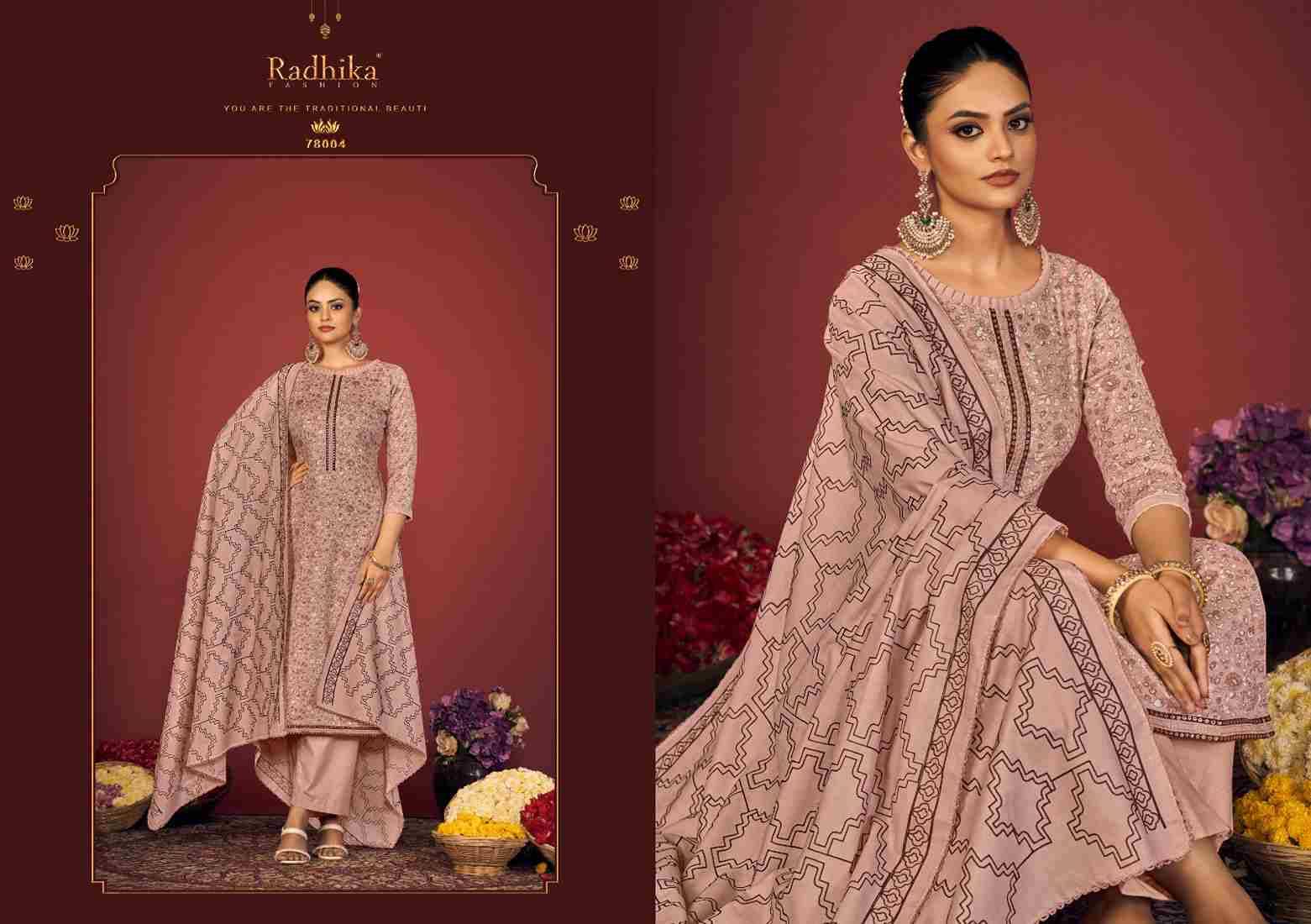 Blossom Vol-14 By Radhika Fashion 78001 To 78006 Series Beautiful Stylish Festive Suits Fancy Colorful Casual Wear & Ethnic Wear & Ready To Wear Pure Cotton Print Dresses At Wholesale Price
