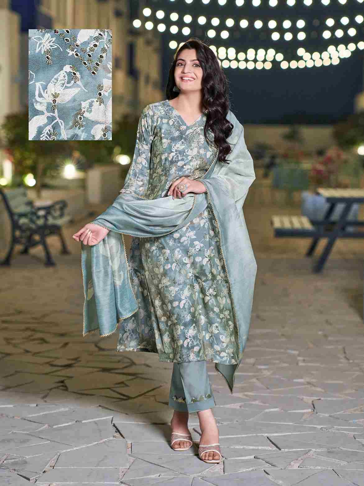 Vaman By Parra Studio 1001 To 1005 Series Festive Suits Beautiful Fancy Colorful Stylish Party Wear & Occasional Wear Modal Chanderi Dresses At Wholesale Price