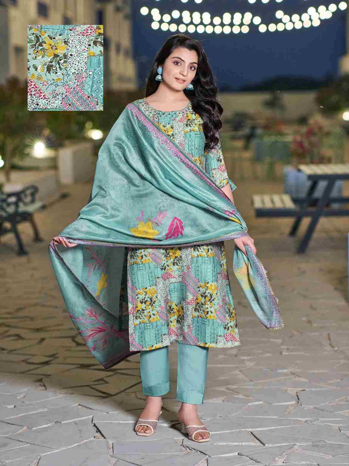 Vaman By Parra Studio 1001 To 1005 Series Festive Suits Beautiful Fancy Colorful Stylish Party Wear & Occasional Wear Modal Chanderi Dresses At Wholesale Price