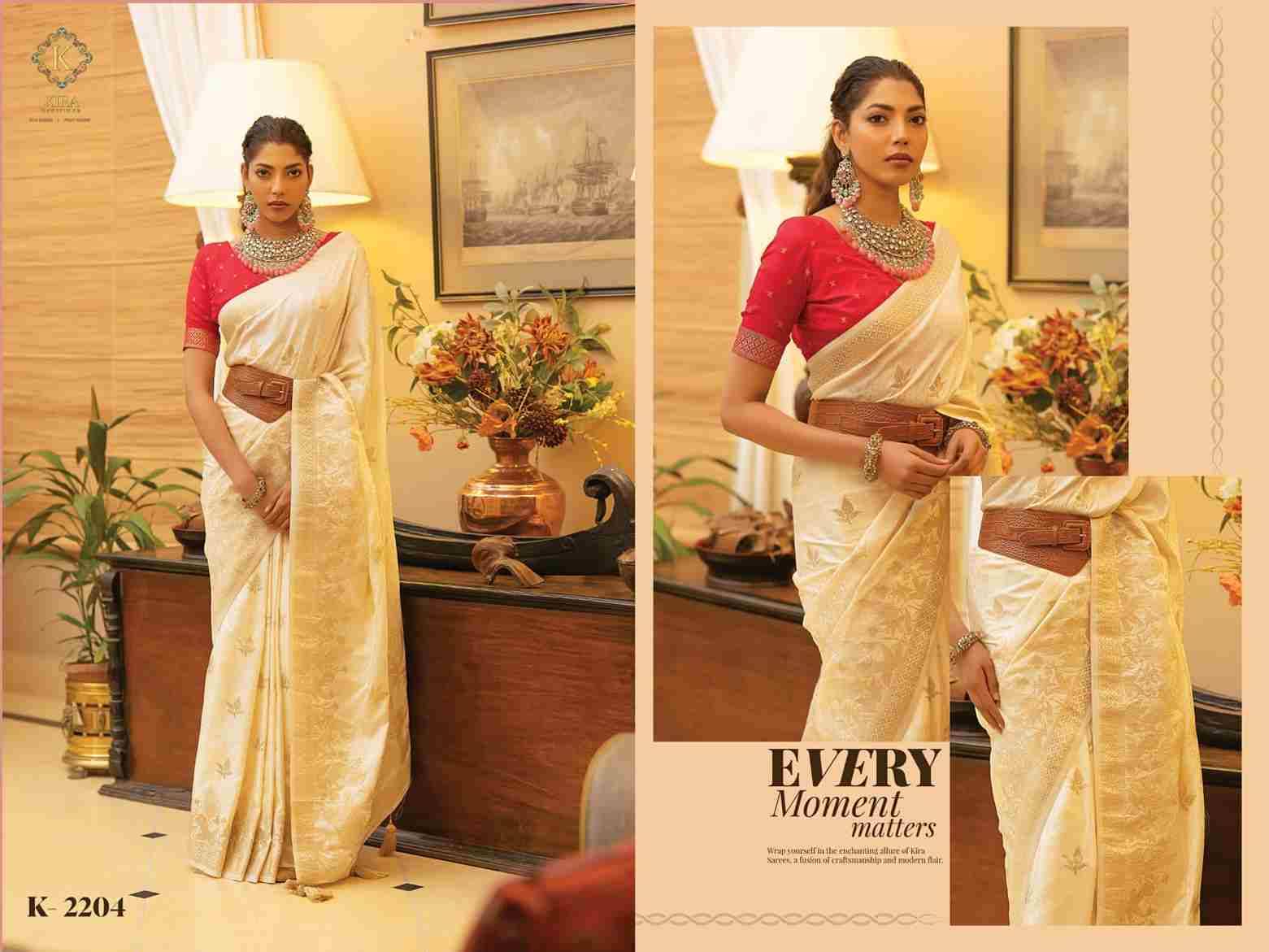 Scarlett Vol-2 By Kira 2201 To 2210 Series Indian Traditional Wear Collection Beautiful Stylish Fancy Colorful Party Wear & Occasional Wear Satin Sarees At Wholesale Price
