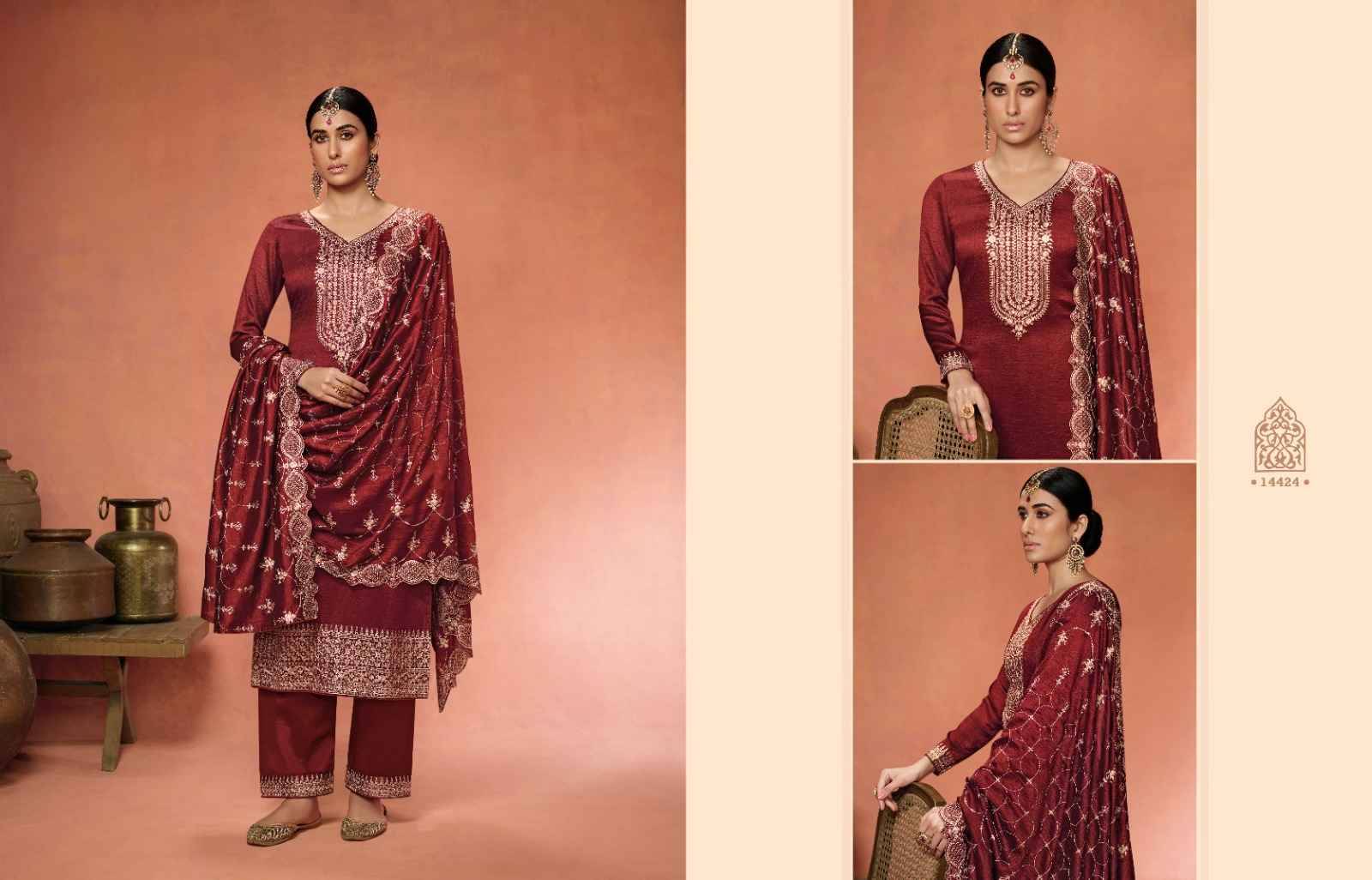 Noor By Zisa 14421 To 14426 Series Beautiful Festive Suits Colorful Stylish Fancy Casual Wear & Ethnic Wear Georgette Silk Dresses At Wholesale Price