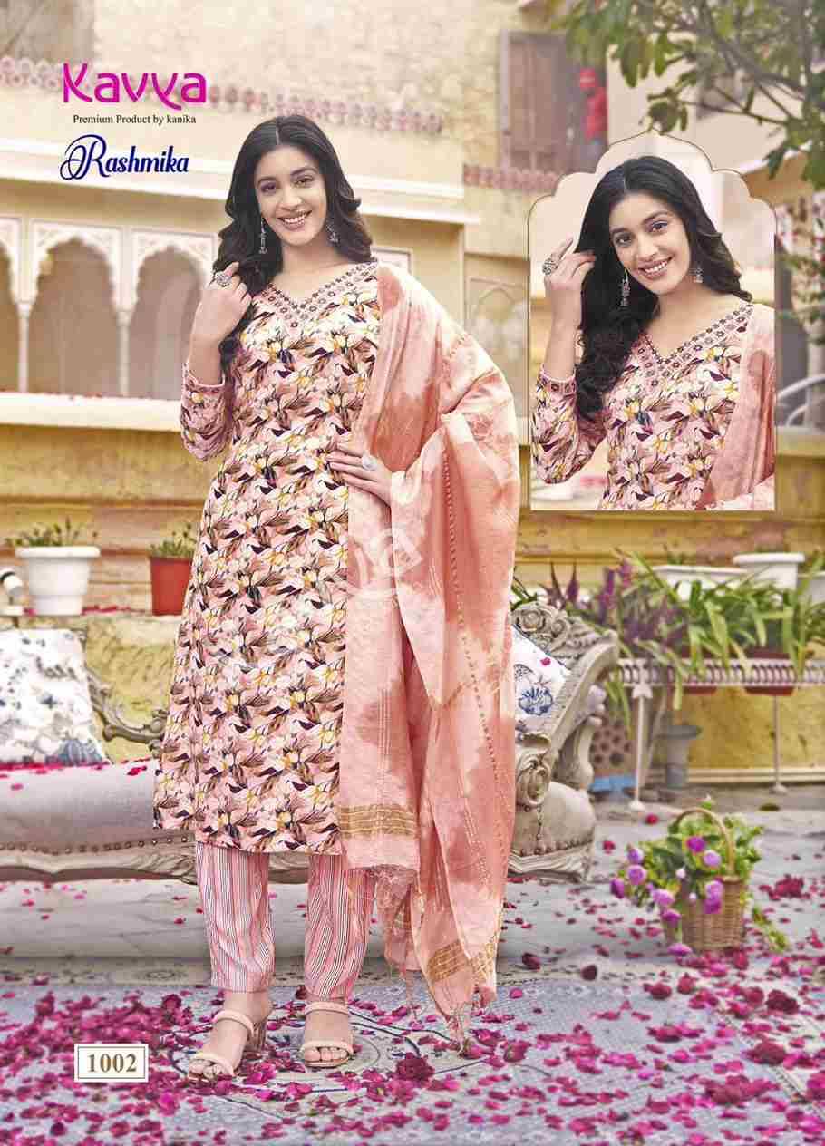 Rashmika Vol-1 By Kavya 1001 To 1010 Series Designer Stylish Fancy Colorful Beautiful Party Wear & Ethnic Wear Collection Rayon Embroidered Dresses At Wholesale Price