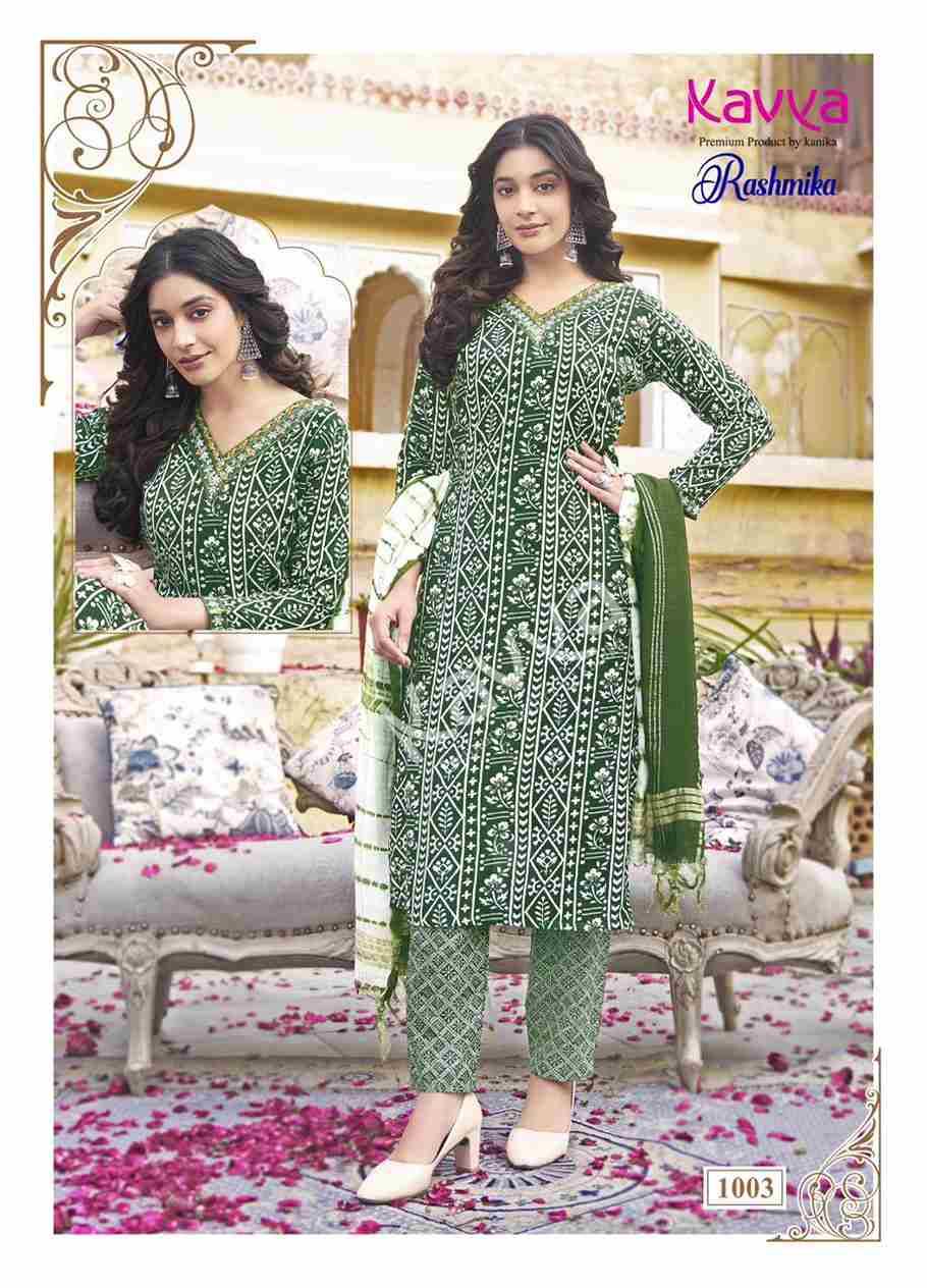 Rashmika Vol-1 By Kavya 1001 To 1010 Series Designer Stylish Fancy Colorful Beautiful Party Wear & Ethnic Wear Collection Rayon Embroidered Dresses At Wholesale Price