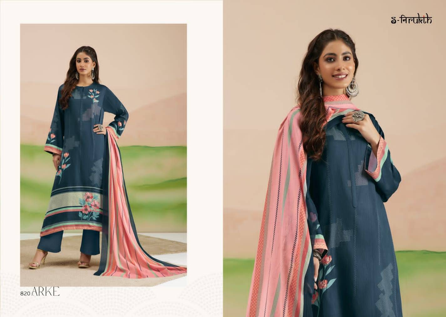 Arke By S-Nirukth Beautiful Festive Suits Colorful Stylish Fancy Casual Wear & Ethnic Wear Pure Cotton Satin Print Dresses At Wholesale Price