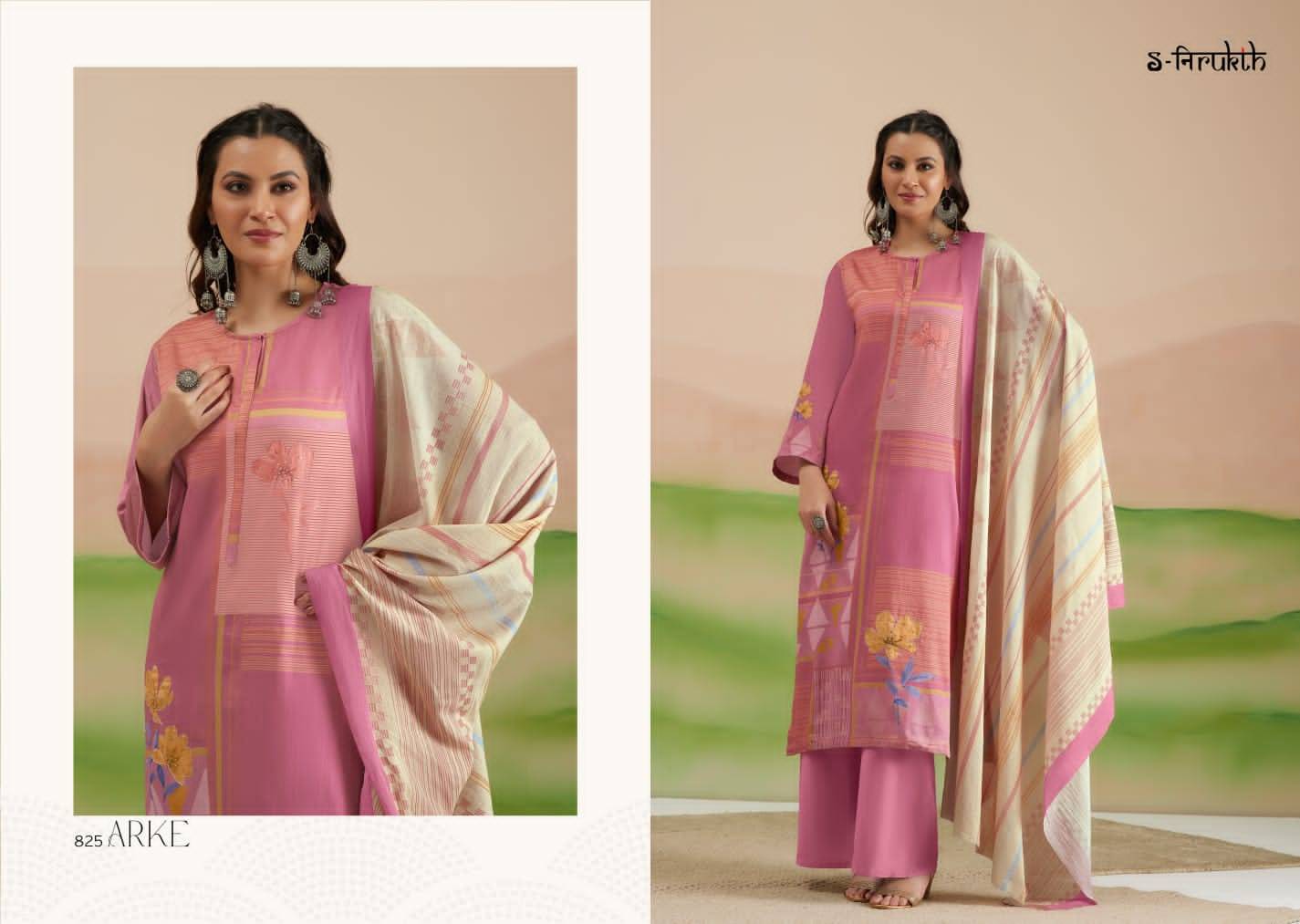 Arke By S-Nirukth Beautiful Festive Suits Colorful Stylish Fancy Casual Wear & Ethnic Wear Pure Cotton Satin Print Dresses At Wholesale Price